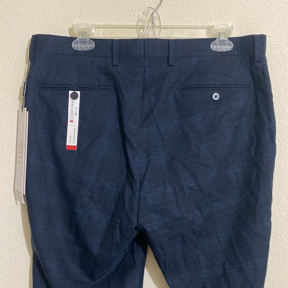 CALVIN KLEIN Men's Checkered Dress Pants - Picture 6 of 10